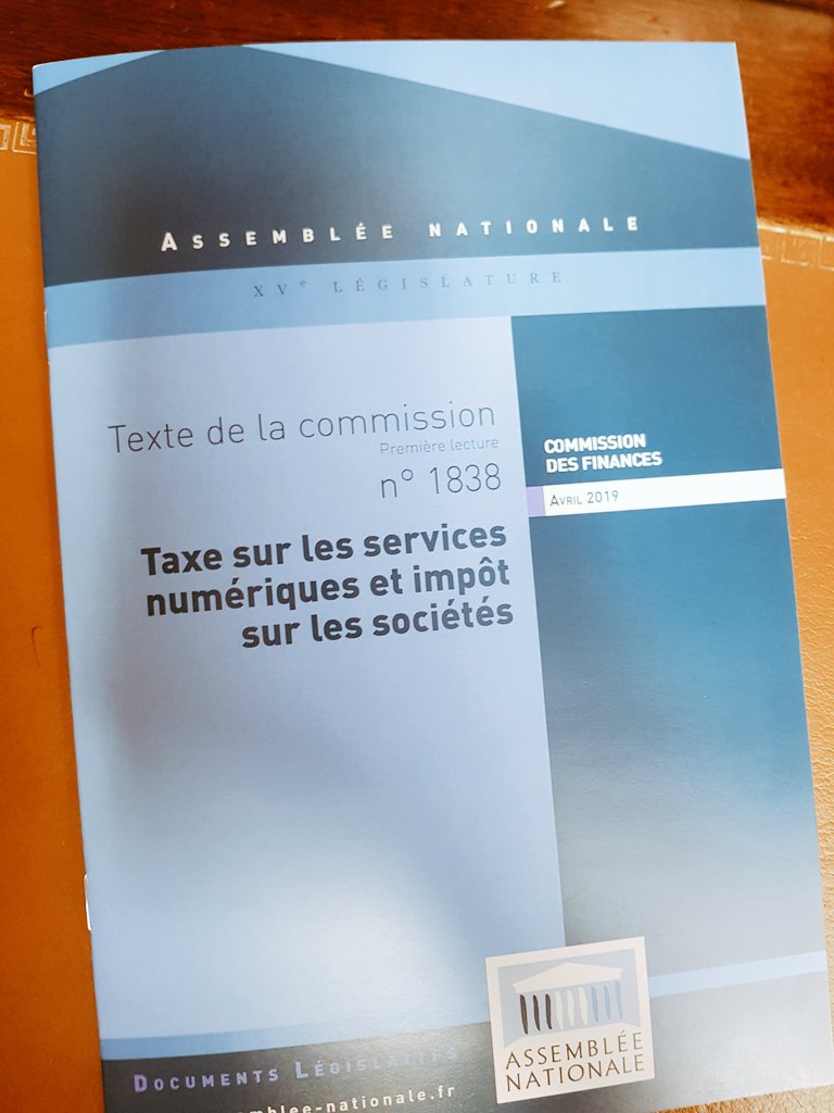 🏛️ La taxe #GAFA portée par <a href="/BrunoLeMaire/">Bruno Le Maire</a> adoptée ce soir à la quasi-unanimité par l'<a href="/AssembleeNat/">Assemblée nationale</a> 

#DirectAN #GAFA
