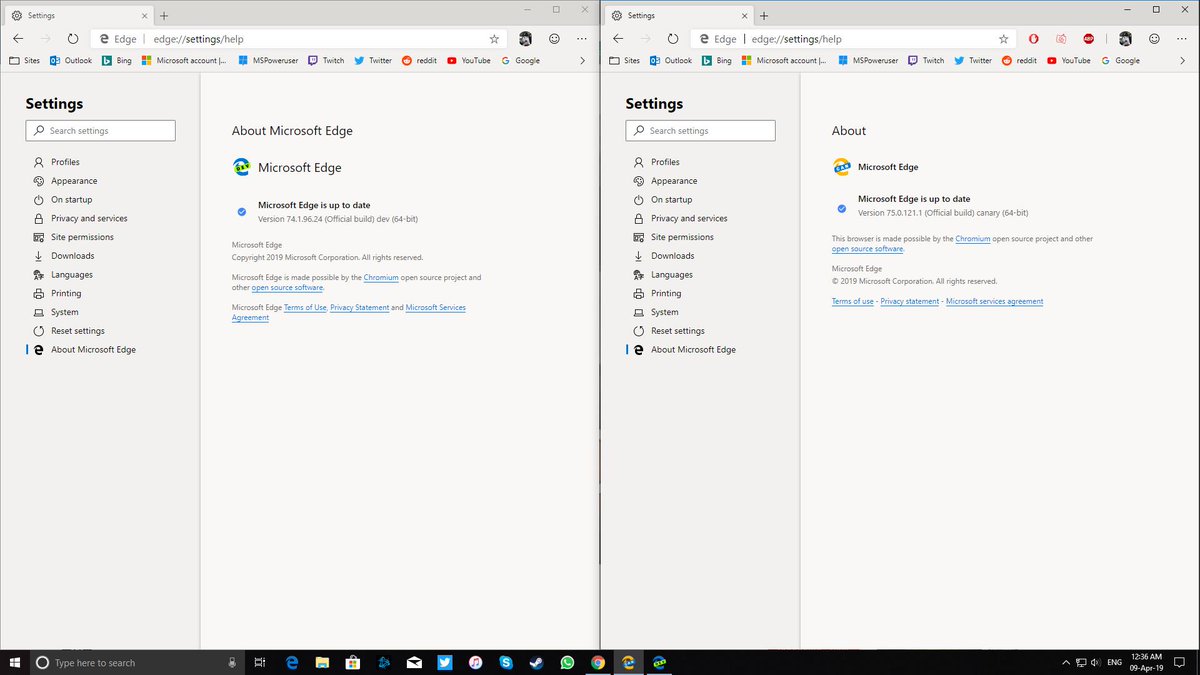 johnlabelblack's tweet image. Microsoft Edge adopted the Chromium open source project for our desktop browser. Just downloaded the Canary Channel (Updated daily) and Dev channel (Updated weekly), so excited! Microsoft Edge Insider @MSEdgeDev @MicrosoftEdge #EdgeDev #MicrosoftEdge #microsoftedgeinsider