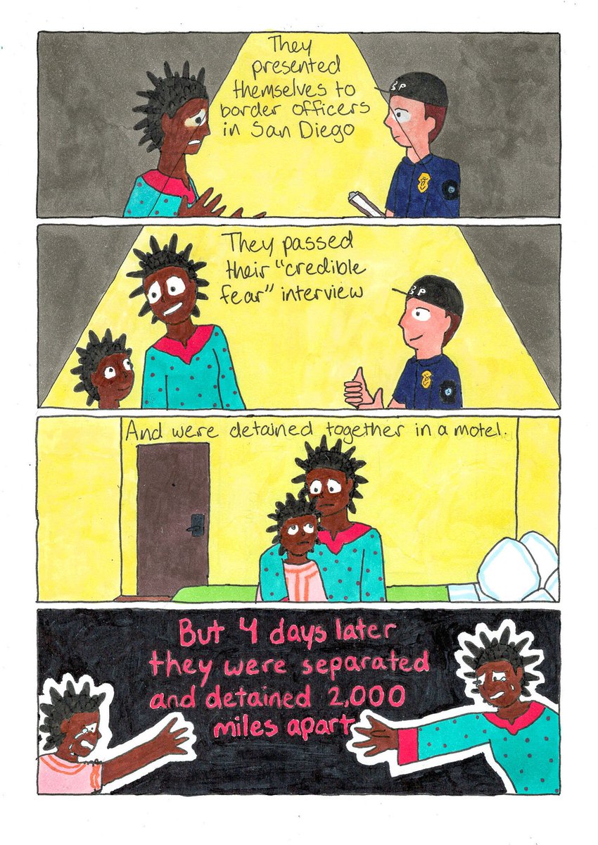 RumbleComics's tweet image. The President is pushing to restart his policy of intentional family separation at the border. So I’m RT'ing my comic about @ACLU’s fight to put that policy to an end.