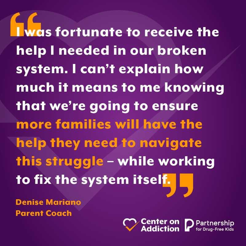 Denise__Mariano's tweet photo. “If there has been a silver lining on my family’s journey, it’s been knowing that there are wonderful, empathetic people dedicated to helping treat #addiction as a chronic illness and embrace parents and caregivers as part of the solution.” ICYMI: https://t.co/YutWrZzrrq https://t.co/7pe0yjYkrp