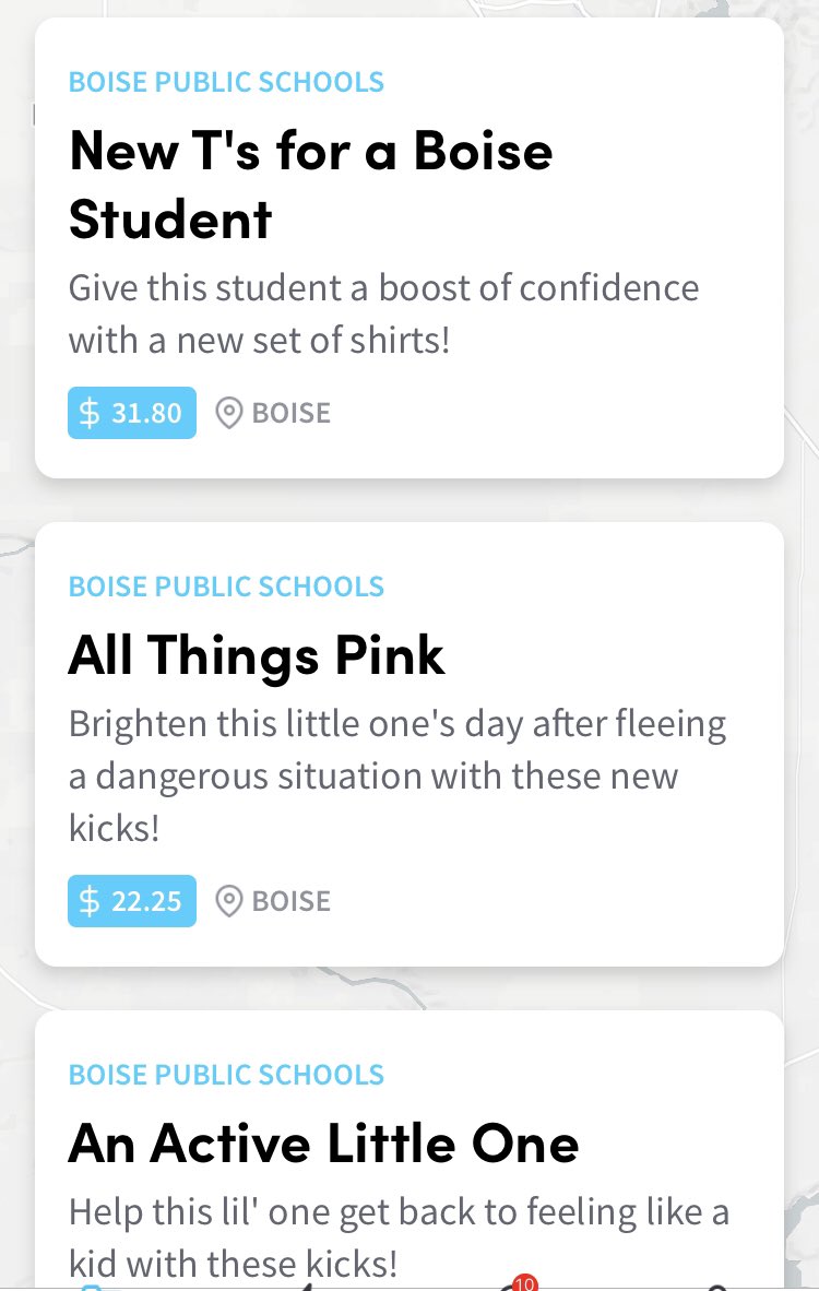 We are live with <a href="/Purposity/">gene iromual griffin</a> - if you have signed up for the app you can help Boise Schools students right now! If you haven't signed up it's easy, download the app and select Boise as your city and you can help kids today!