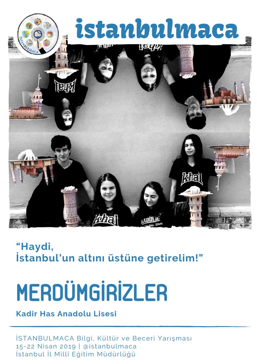 Kadir Has Anadolu Lisesi

MERDÜMGİRİZLER

İsmail Hakkı Bayer
Nisa Nur Çetinkaya
Ruken Ceren Uyanık
Aslıhan Kaya

#istanbul #il #millî #eğitim #müdürlüğü
#istanbulmaca #bilgi #kültür ve #beceri #yarışması

<a href="/tcmeb/">Millî Eğitim Bakanlığı</a>
<a href="/memleventyazici/">Levent Yazıcı</a>
<a href="/OzilLevent/">Dr. Levent Özil🇹🇷🇹🇷🇹🇷</a>
<a href="/istmemkultur/">Dilimizin Zenginlikleri Projesi</a>