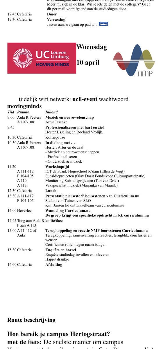 NetwerkMP's tweet photo. Studietweedaagse @NetwerkMP in Leuven op UC Leuven-Limburg https://t.co/vsCGKuUMPe