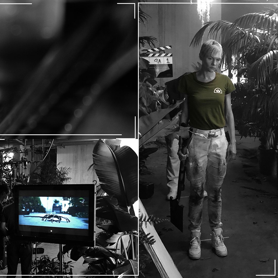 AlienAnthology's tweet photo. A dark, humid greenhouse becomes a hunting ground in Alien: Specimen, streaming RIGHT NOW on @IGN.

#Alien40th #BTS #BehindTheScenes #AlienSpecimen https://t.co/Evdeh6pzYw