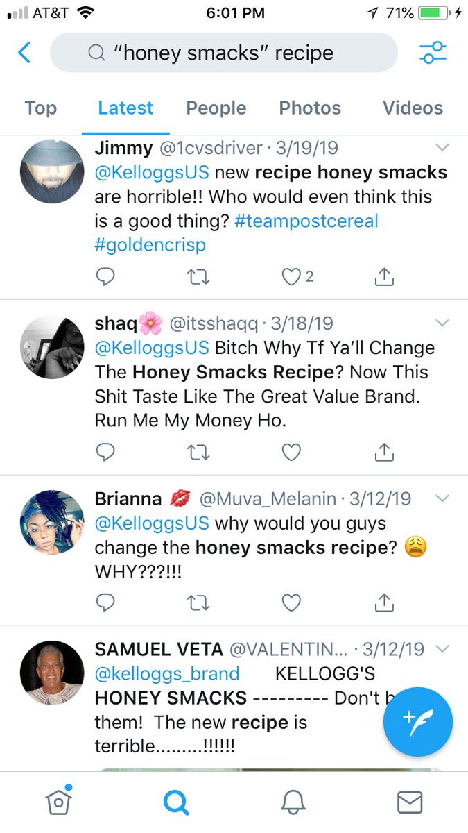 Adam Feldman On Twitter On The Bright Side Kelloggsus Has Succeeded In Uniting Twitter Around One Thing I E That The New Honey Smacks Are Disgusting Garbage Https T Co Eq5b5umdxb