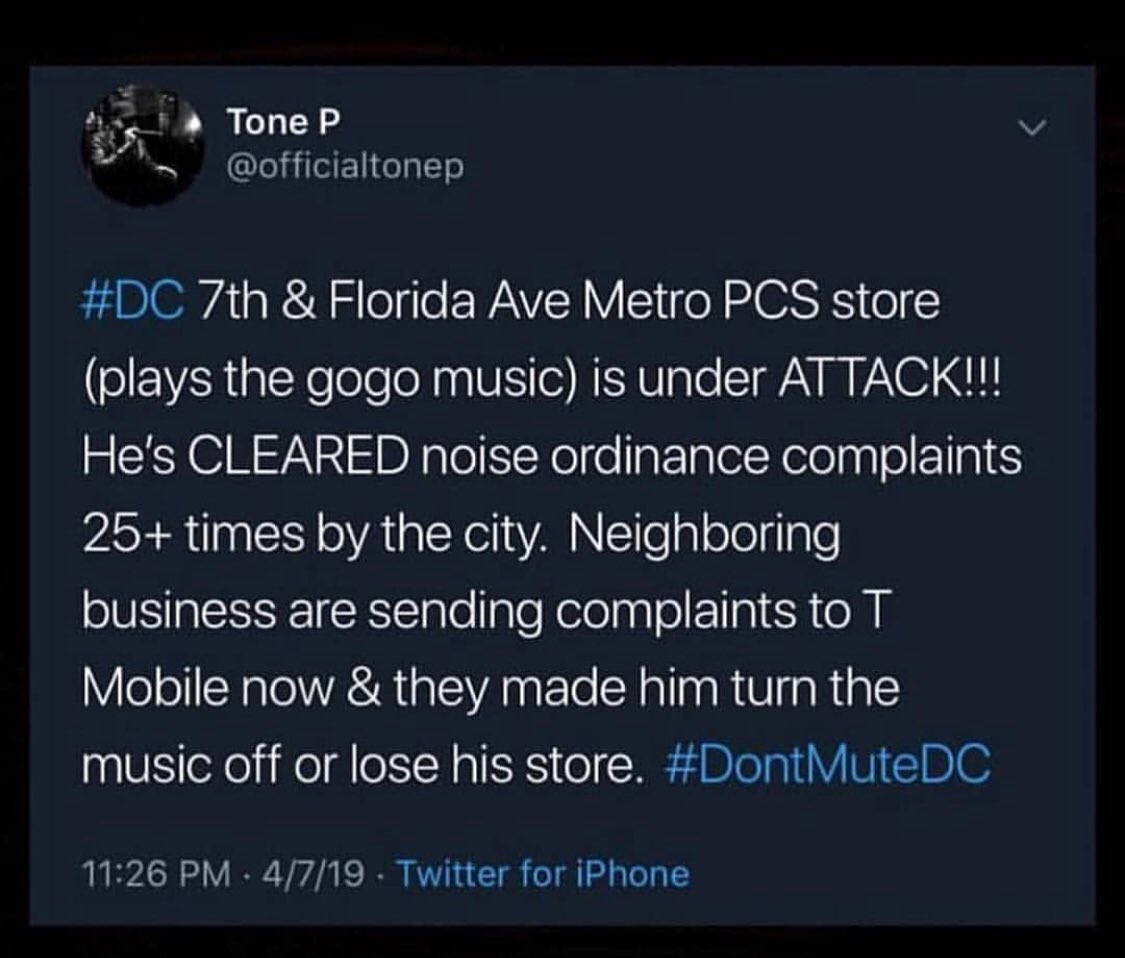 Support small business #dontmutedc <a href="/ScottRobertsDC/">Scott Roberts</a> <a href="/Wale/">Wale</a>