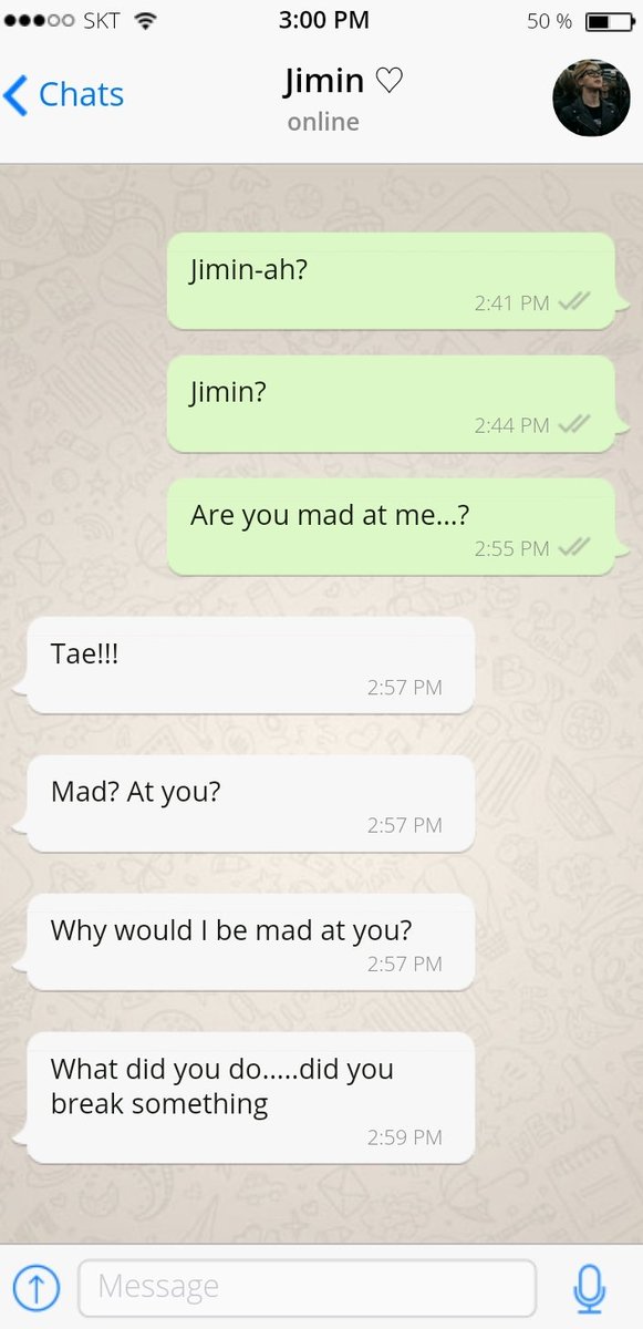 Contrary to popular belief: (Or, it's not even been four hours apart but Taehyung is already having withdrawal symptoms. He tells himself it's definitely not because Jimin had left him to go play table hockey with Seokjin, The Life Guard.)