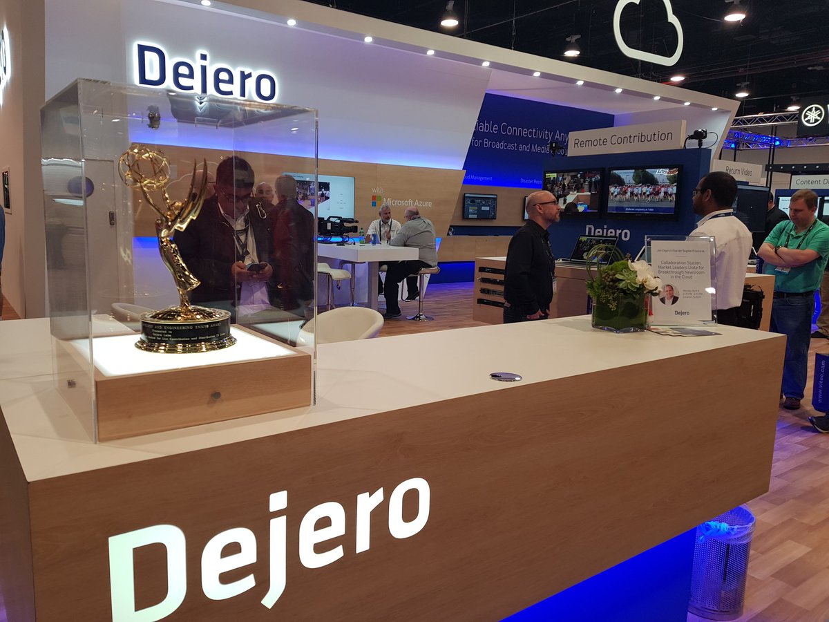 ProTelecomMX's tweet photo. Los esperamos en el booth C2025 de @DejeroLabs para demostrar las solución ganadora de un Emmy
#nabshow #NABShow2019 https://t.co/sW8cFY38Z9