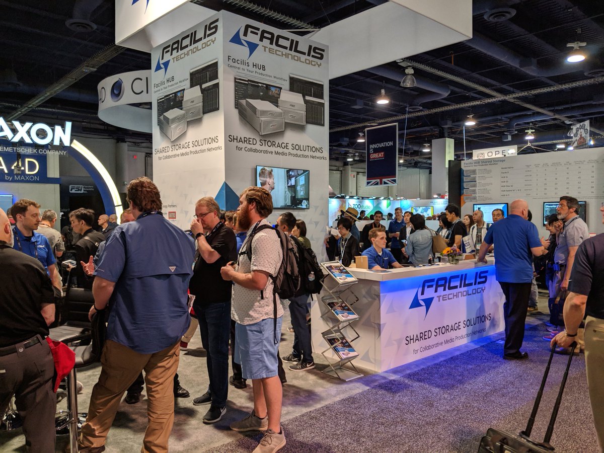 Facilis's tweet photo. It's been a very busy start to #NABShow 2019. Stop by booth #SL6321 for a demo of our new product line, Facilis HUB #SharedStorage #NAB #FacilisHUB https://t.co/O0XAbr3V7y
