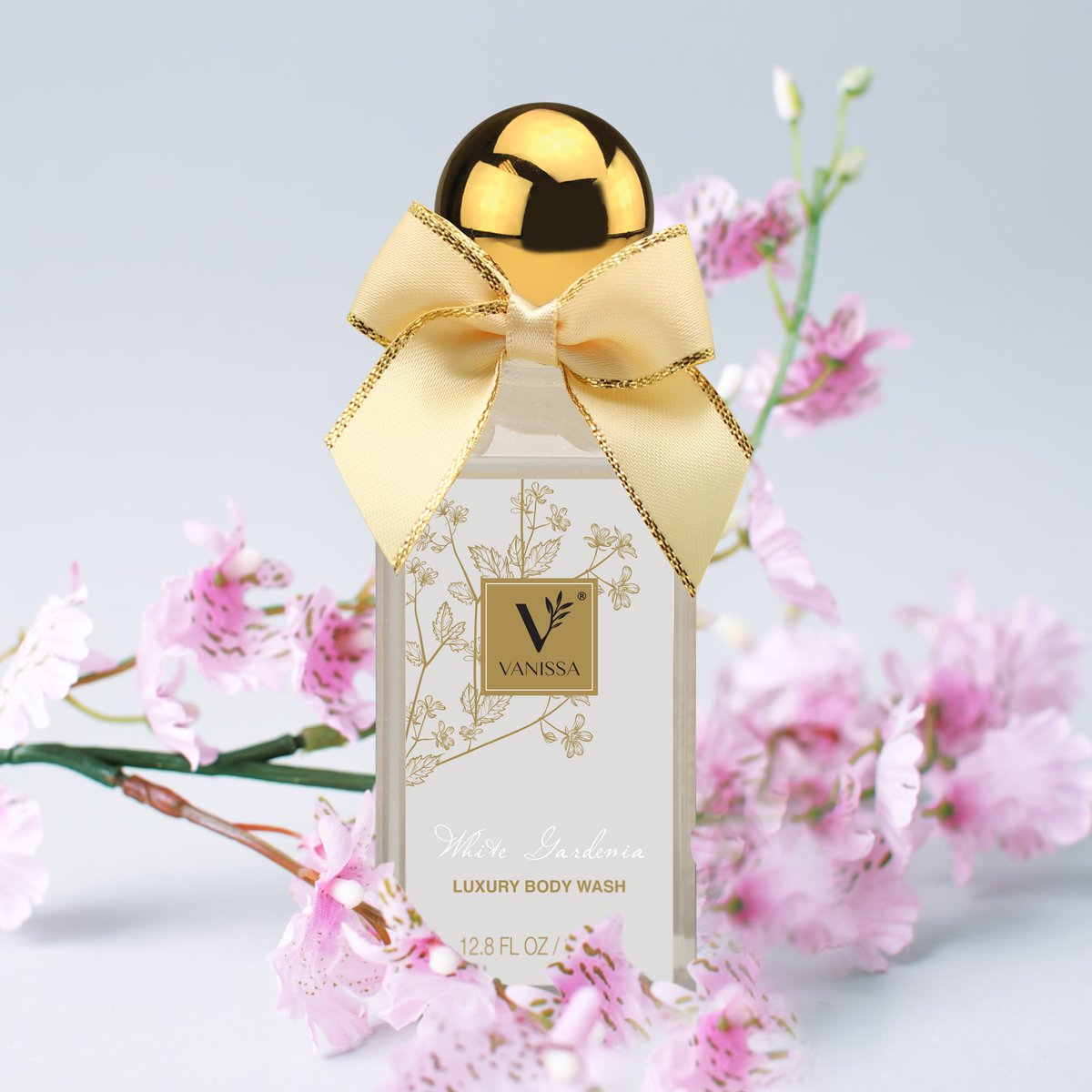 VanissaNatural's tweet photo. What better way to start your day than with our Luxury White Gardenia Body Wash! 🌸 #vanissanaturals #bodywash #showergel #soap #natural https://t.co/U8TLfXKhTw