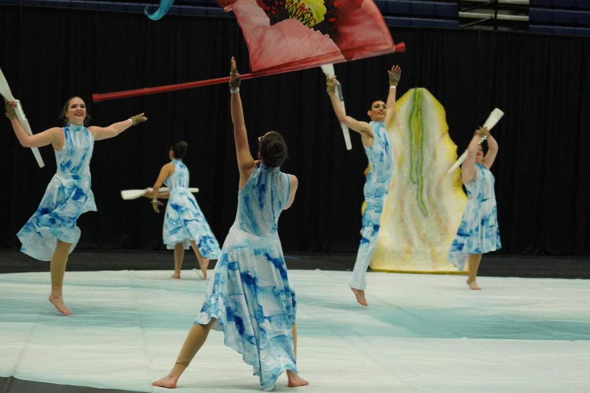 MsDanceDebs's tweet photo. Azle Varsity at WGI.  O'Keeffe on my Mind #azleISDway #azleisd #oneguard #azleguard @azleisd @azleisd1 @TheAzleNews @CityofAzle https://t.co/TAOr7hiSj3