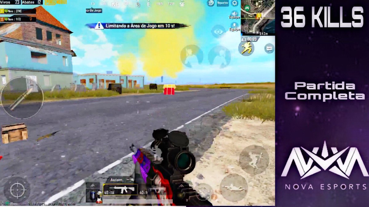 Syncpubgmobile's tweet photo. PRIMEIRA PARTIDA COM A NOVA SKIN DA M4, EM UM DUO vs SQUAD COM O NOVA | ViTU (36 Abates)!!
#Go5K
#GoSYNC
#GoNOVA
https://t.co/4iBWuMDWnZ https://t.co/7eGhREhn9Y