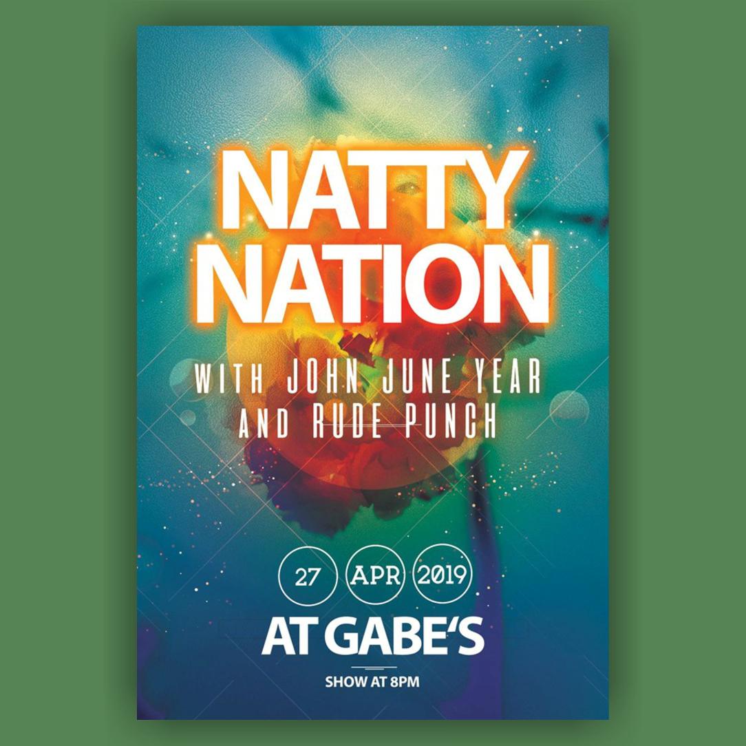 Iowa City! See you at <a href="/gabesic/">Gabe's</a> on 4/27! We'll be playing with <a href="/NattyNation/">Natty Nation</a> and Rude Punch. Come on out!