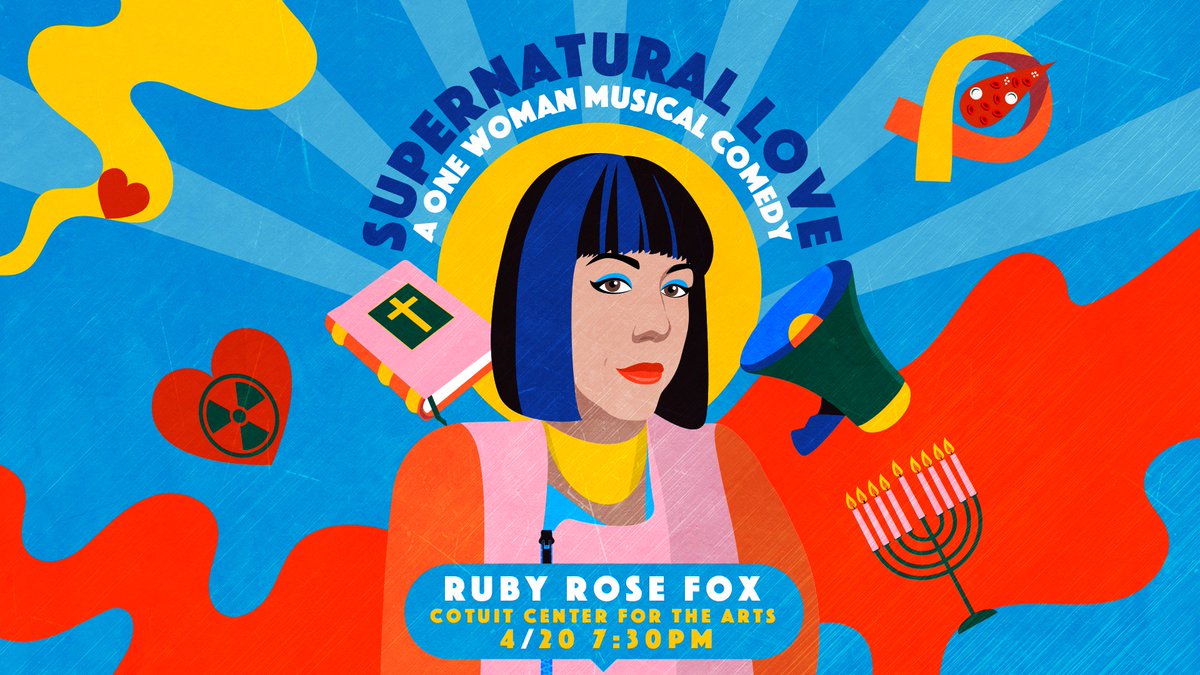RubyRoseFox's tweet image. I'm so excited about this show cause it's bold AND fun. And, it's probably the most personal work I've ever done about my quest for meaning growing up as a fundamentalist Christian and ALSO a Jew.
Cotuit Center for the Arts
TIX- artsonthecape.org/explore/ruby-r…