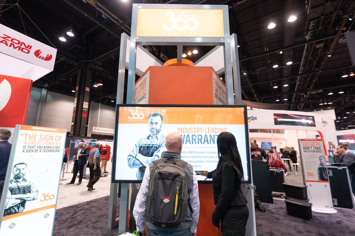 ToyotaForklift's tweet image. It was a great first day at #ProMatShow in Chicago, but we're not done yet! Come visit our booths tomorrow and let us show you why Toyota is a one-stop shop for all of your material handling needs. #MyToyotaMonday #360Support