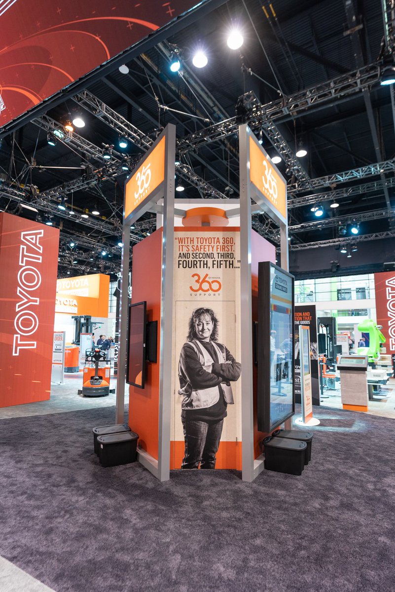 ToyotaForklift's tweet image. It was a great first day at #ProMatShow in Chicago, but we're not done yet! Come visit our booths tomorrow and let us show you why Toyota is a one-stop shop for all of your material handling needs. #MyToyotaMonday #360Support