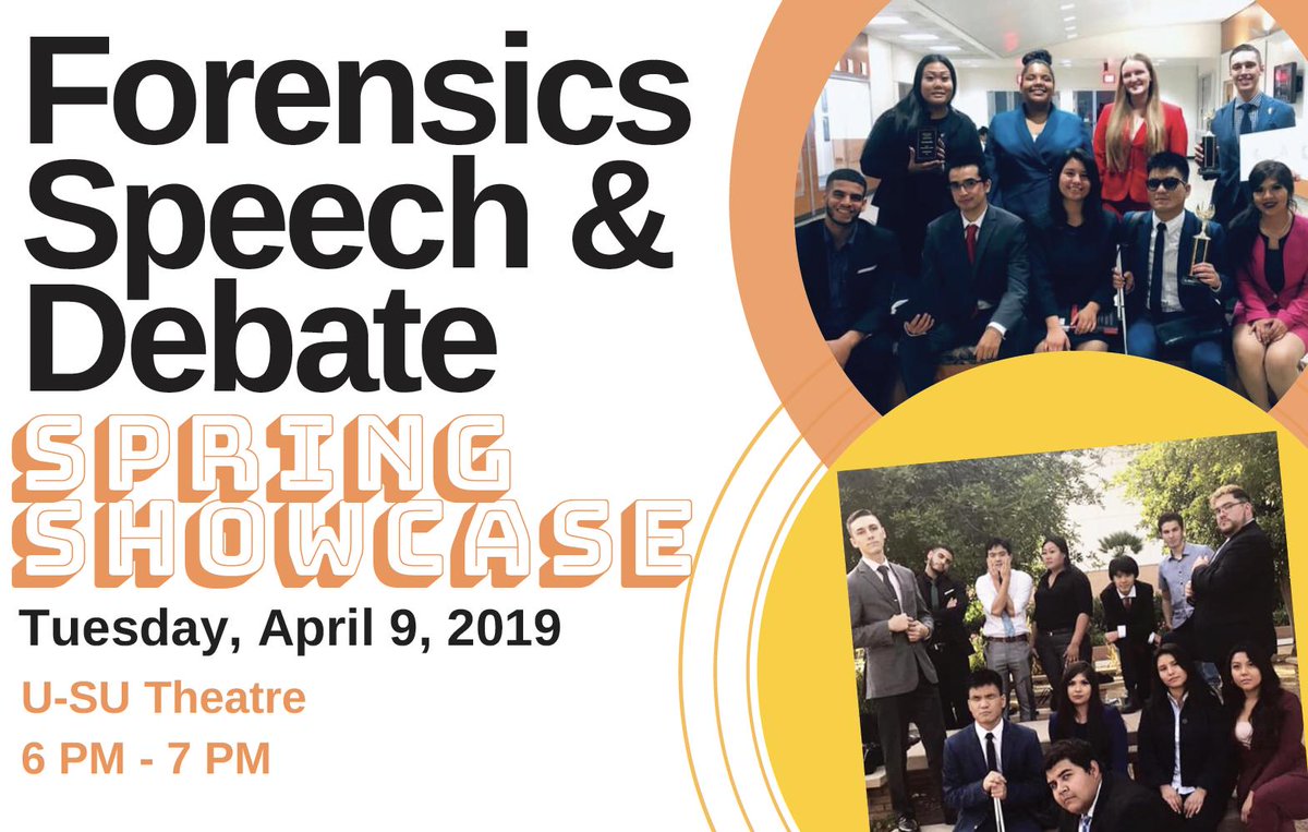 calstatelaAL's tweet image. Join @calstatelacomm tomorrow (4/9) at 6 PM for the Forensics Speech &amp;amp; Debate Spring Showcase in the U-SU Theatre. #commrocks #CalStateLA