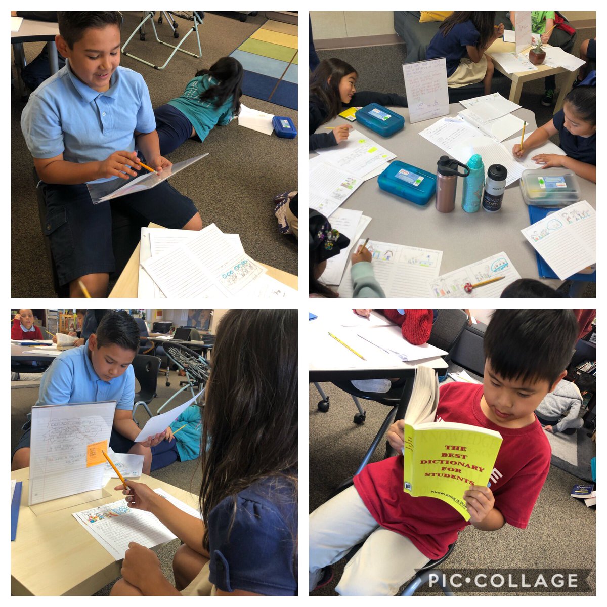 They are really using their resources in writer’s workshop! I am loving these plastic stands that have reminders of what they are working on in each group.  Apparently, they are liking them too! <a href="/Heritage_TUSD/">Heritage Elementary</a>  #tusdTHRIVES