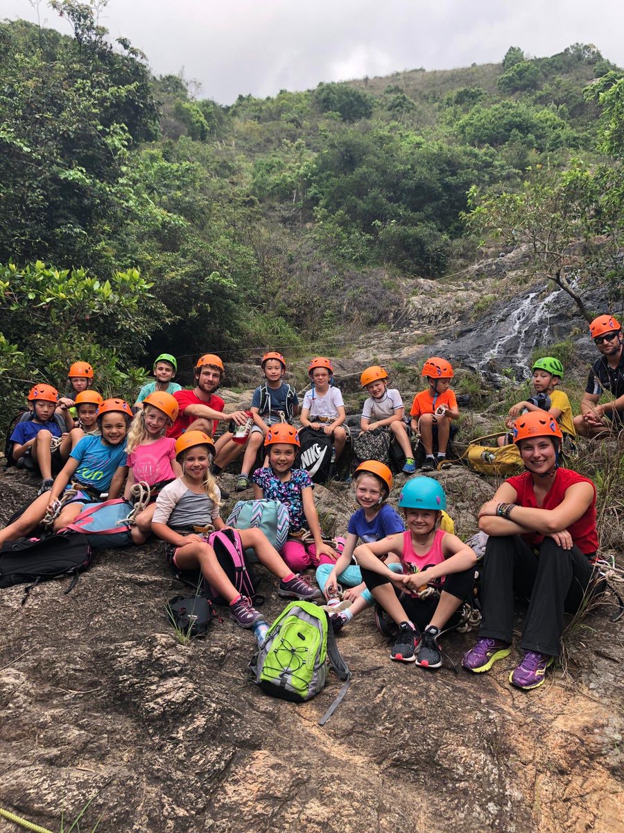 dbis_y4's tweet photo. ‘The most amazing experience!’ - scrambling up the waterfall #Year4Camp https://t.co/cYqmfTmemp