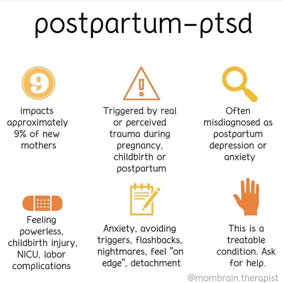 Have you heard about Postpartum PTSD (PostTraumatic Stress Disorder?) This is a maternal mental illness that often arises from real/ perceived trauma during pregnancy, labour &amp; delivery, and in the postpartum period.

It is different from PPD, but it is treatable. 

#PTSD