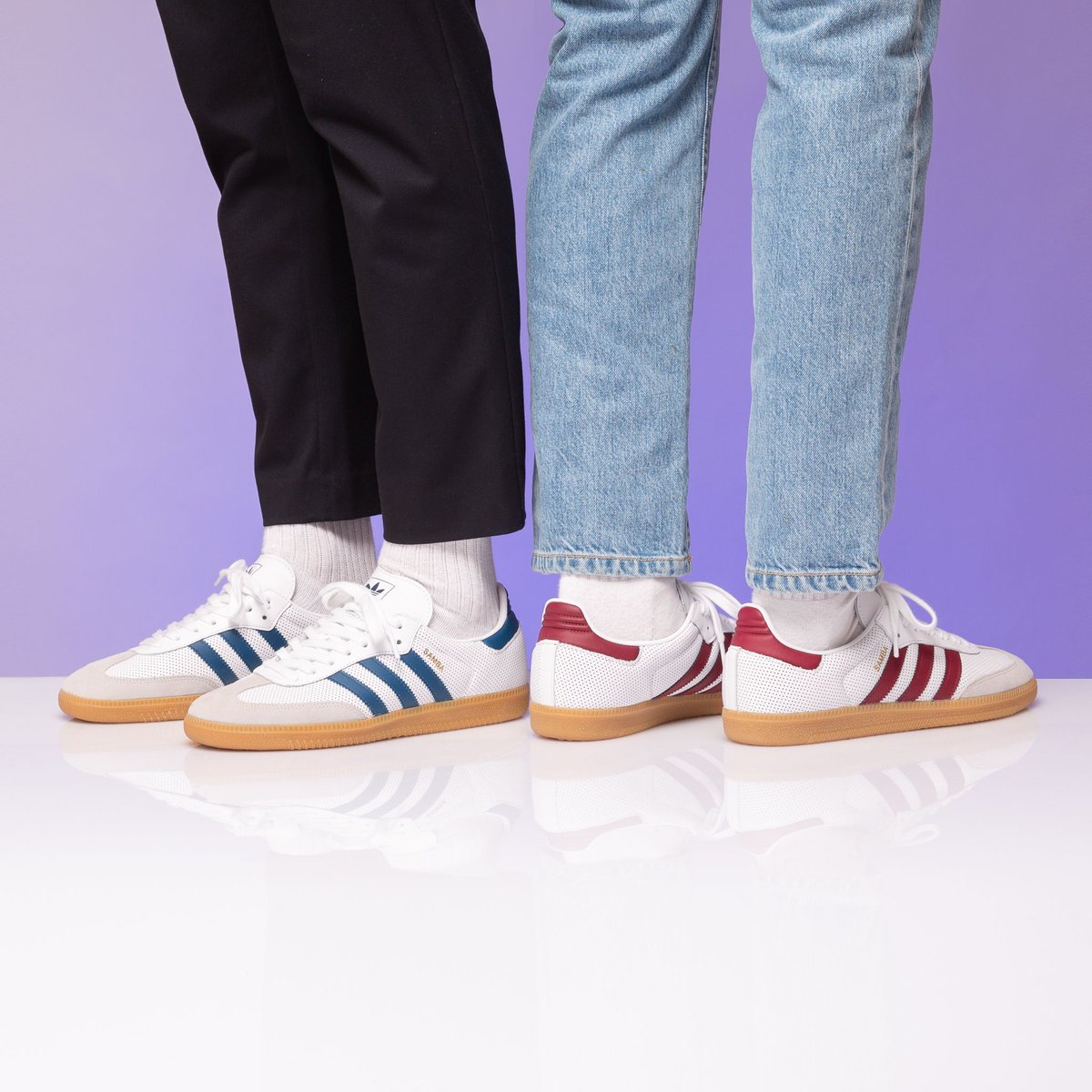 adidas samba og burgundy