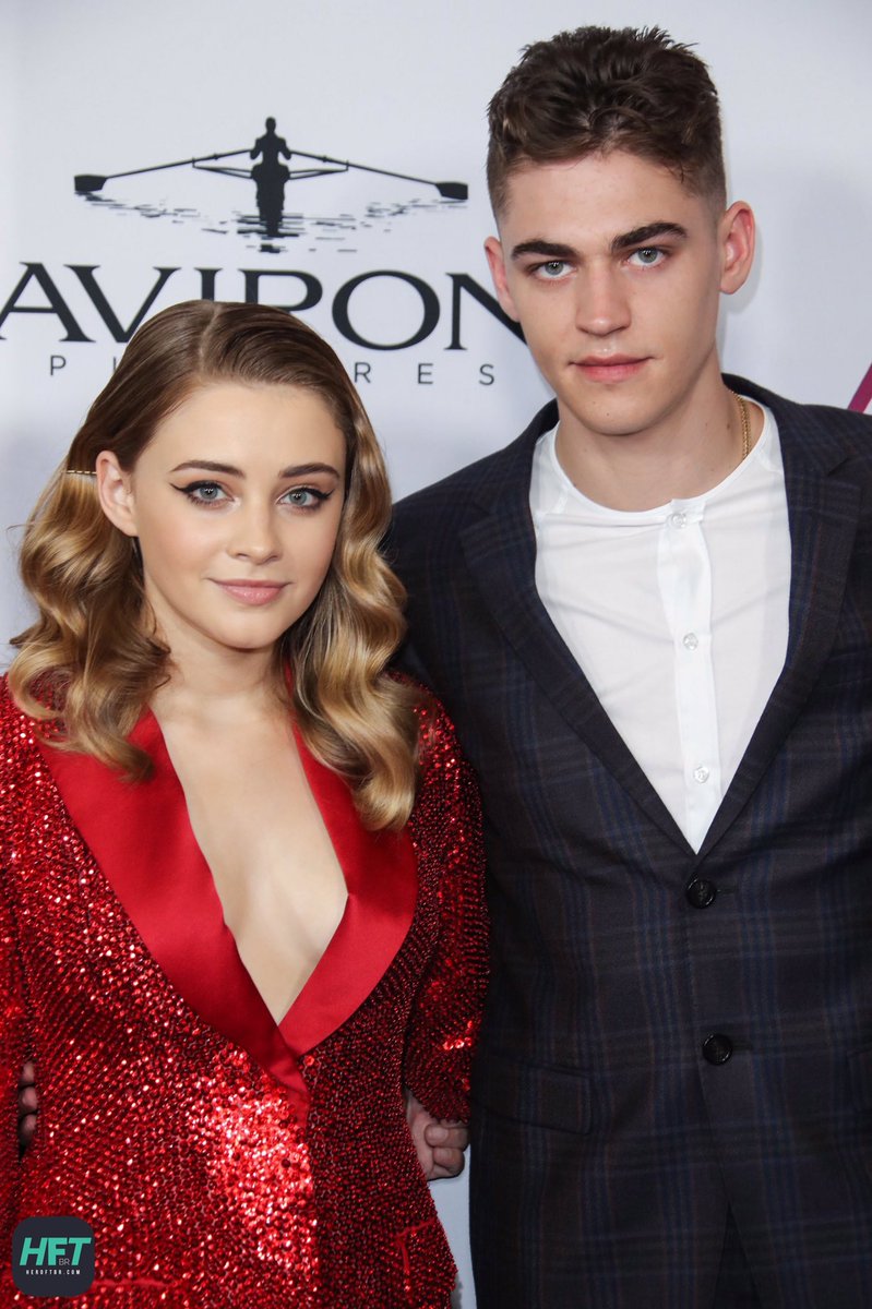 HFTGallery's tweet photo. HQs | Hero Fiennes-Tiffin ao lado de Josephine Langford n tapete vermelho da Premiere de ‘After’. https://t.co/DeyGVorpUG