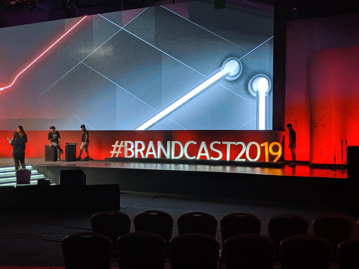 Preparations are in full swing for the biggest #Brandcast2019 yet in India! It's bound to be a fantastic event. Don't forget to tune into the livestream later today to watch all the action! m.youtube.com/watch?v=pyyQop…