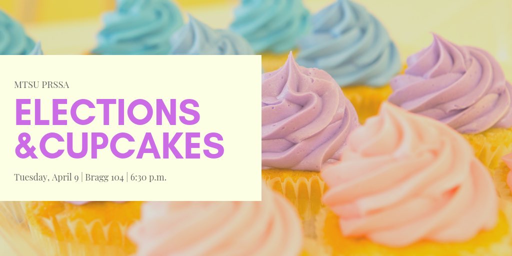 Our last meeting of the semester is tomorrow night! Join us for cupcakes and elections 🎂👩‍⚖️👨‍⚖️