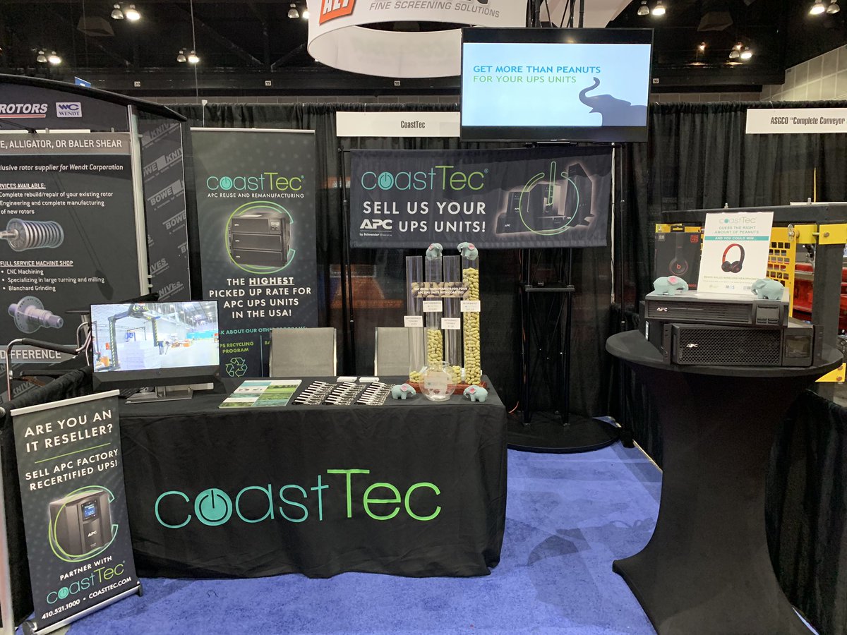 CoastTec's tweet photo. #ISRI2019 is happening now! Stop by booth #1613 and learn about what CoastTec can do for you!
#RIOS #R2 #ISRI #Recycler #Recycle #ResponsibleRecycling #ISRIMember #Convention #Expo #UPSUnits https://t.co/wBBNFVJ4cy