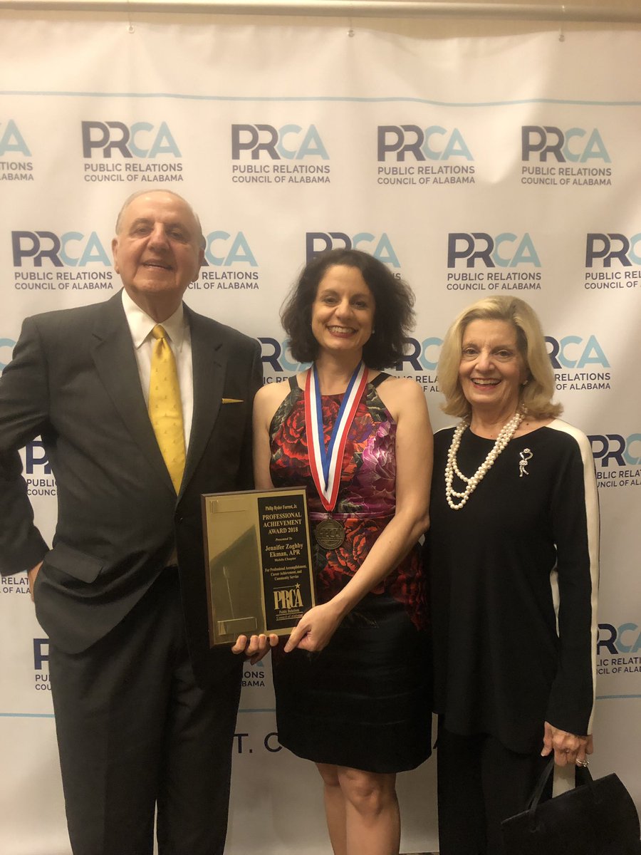 PRCAMobile's tweet photo. Congratulations to this year’s @PRCA_State Professional Achievement Award winner, Jennifer Zoghby Ekman! #processofchampions #pr #publicrelations https://t.co/4KKRKE2b1m