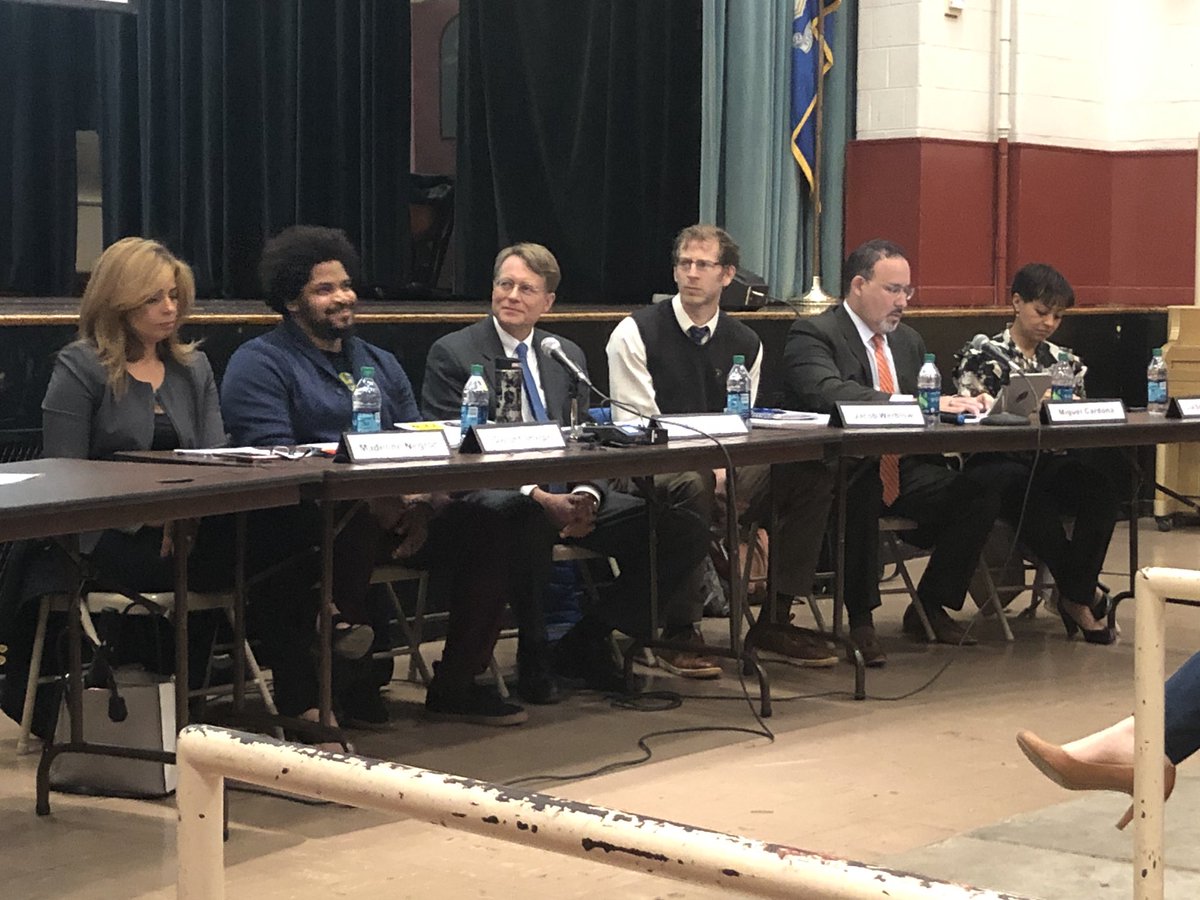 ACaputo_MPS's tweet photo. Proud to listen to my friend and colleague, Dwight Sharpe, at tonight's Equity in Education panel.  Not surprised by his dynamic, honest and informed remarks #solid #mpsct Alarmed to learn that the achievement gap in CT is nearly 60% larger than the national avg #worktodo #change https://t.co/JQEpUl02H9