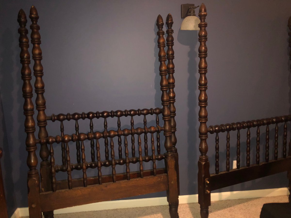 Ten antique headboards and footboards for sale. $200