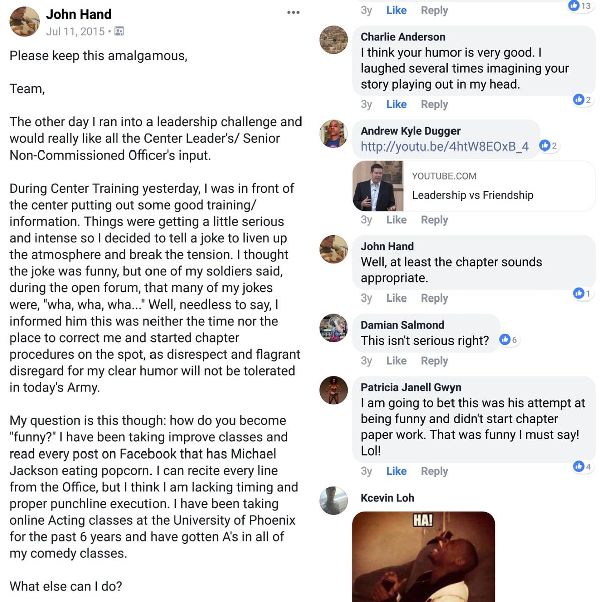 JHandArmyRec's tweet image. If you have any advice, 2015 is only right around the corner... #humorinuniform #humorINusarec #GOARMY #goarmyreserves