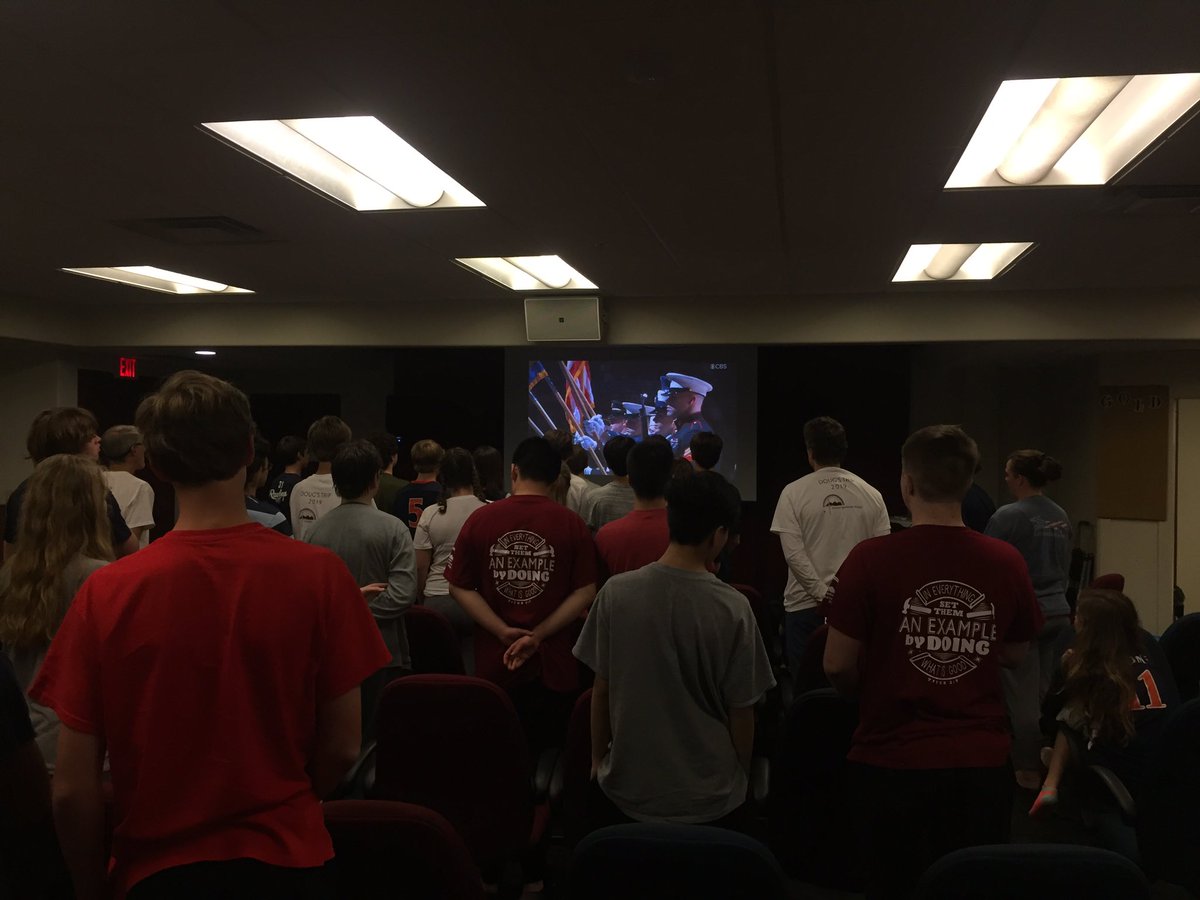 Watching the National Final! Go HOOS!