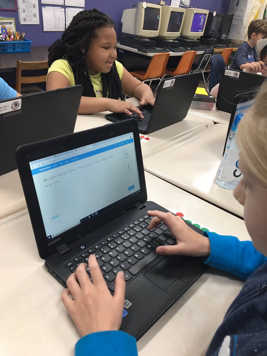 mrsBlove24's tweet photo. Typing club was a pretty BIG hit today during our Digital Learning time!! They got to use and practice HOMEROW! #secondscan #futureleaders #typeclub https://t.co/3NfzF2g6II