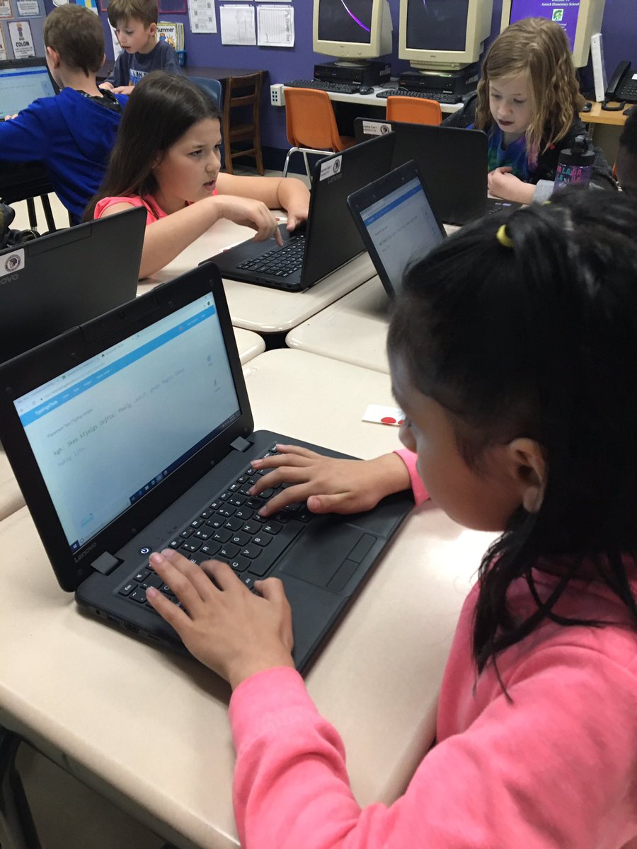 mrsBlove24's tweet photo. Typing club was a pretty BIG hit today during our Digital Learning time!! They got to use and practice HOMEROW! #secondscan #futureleaders #typeclub https://t.co/3NfzF2g6II