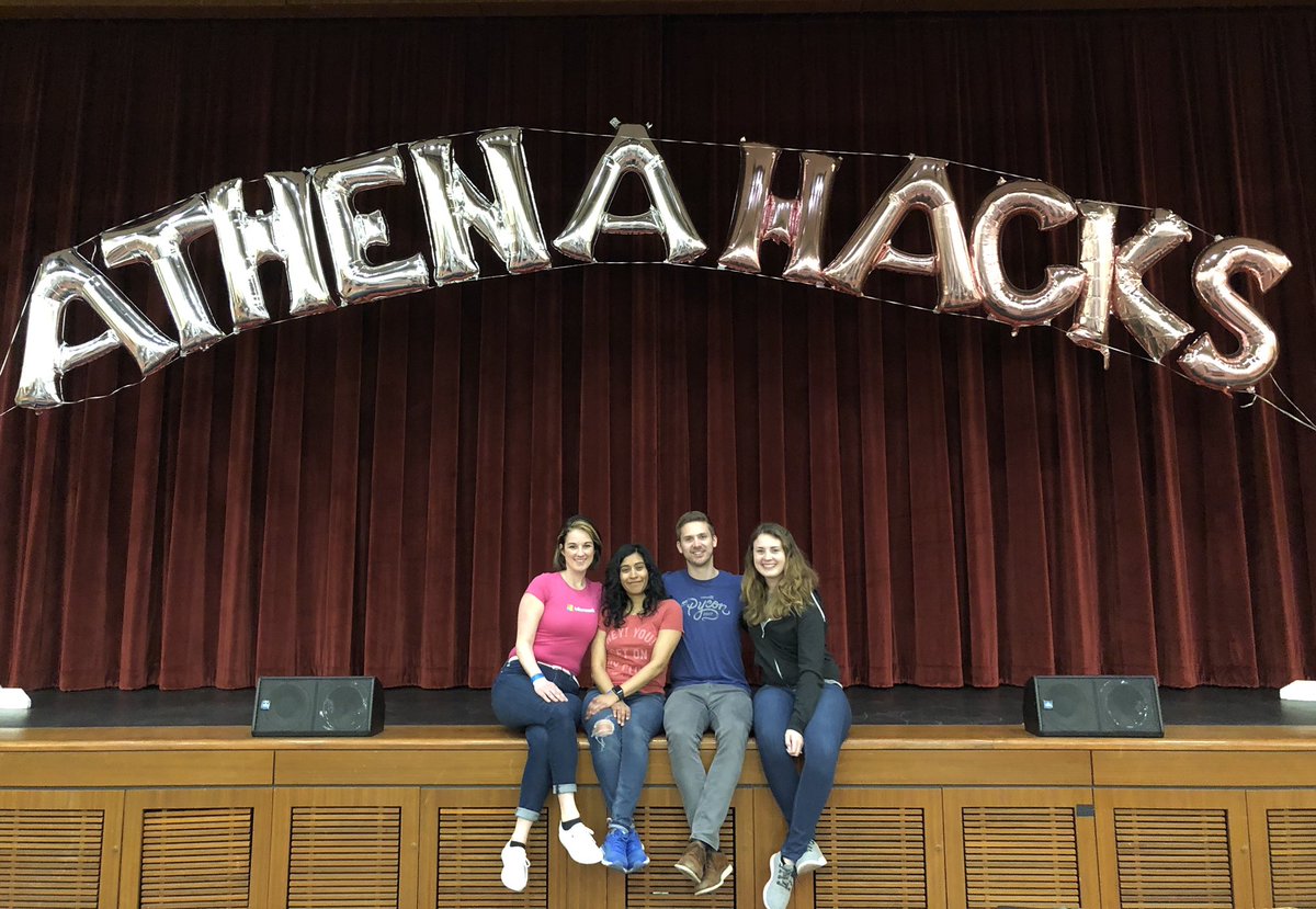 We had an amazing time at @HacksAthena this weekend!

Congrats to the our winners, Autism Care! We can't wait to see you at the <a href="/MSFTImagine/">Microsoft Imagine Cup</a> Cup next year! 💙