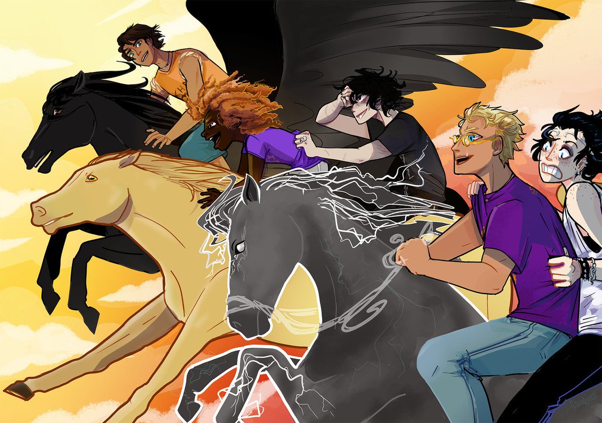 nicodivangelo's tweet photo. um amorzinho essa fanart das crias dos três grandes 

tumblr: linipik https://t.co/6BIzXyYcUv