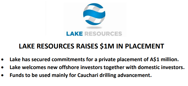 lake_resources's tweet photo. Lake Resources Raises $1m in Placement
Read more: https://t.co/aKDwyN62Qu

$LKE #drillling #Argentina #exploration #investing #news #ASX https://t.co/VbI0ogNhXY