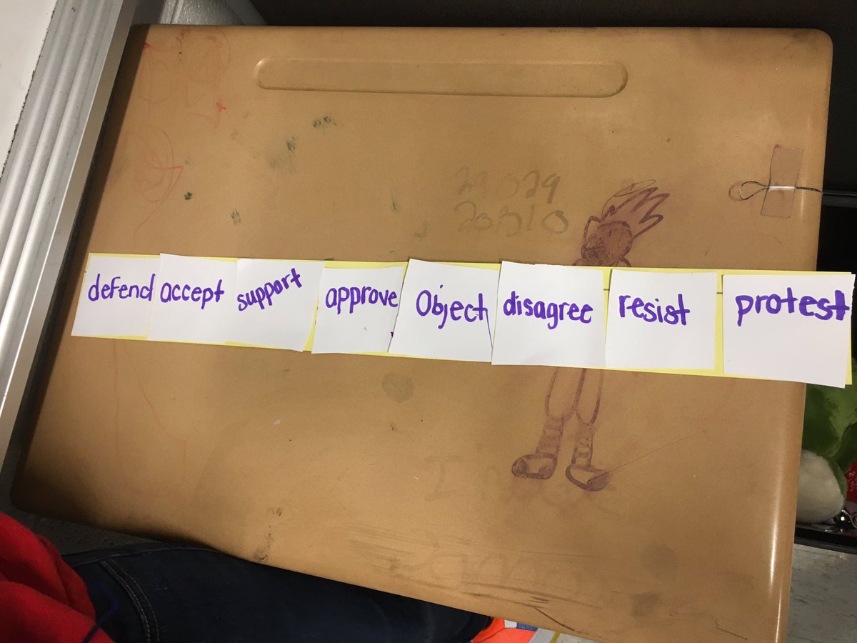 courtmckinney00's tweet photo. Today Ss argued small differences in word meaning within groups & placed them on a semantic gradient to deepen vocab understanding! #vocabularywork #reading Strategy thanks to: https://t.co/mH9Y2AMvhq https://t.co/BjvlLAel07