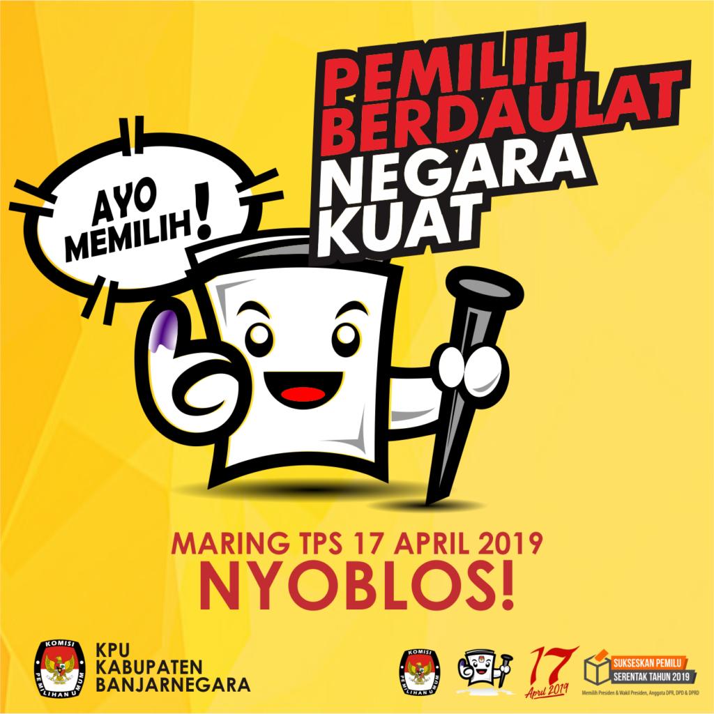 update_BARA's tweet photo. Jelang Pemilu 2019 mari wujudkan Pemilu yang damai, tidak saling menyebar Hoax, isu Sara,dll. Ayo maring TPS, aja kelalen Nyoblos!
#Banjarnegara
#Pemilu2019
#UpdateBARA https://t.co/lWqTqz5U8V