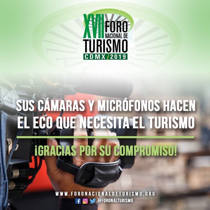 Agradecemos la presencia de los medios de comunicación, siempre aliados de nuestros eventos.

Reconocemos su importancia en el sector y sabemos que gracias a ustedes, los ecos que necesita hoy el turismo serán más fuertes.