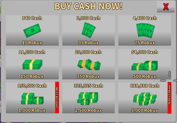 Simple Fun Games Rblx On Twitter Because Of The Increase In Items Within Game I Have Made The In Game Cash That Is Purchasable By Robux Cheaper You Will Now Get 50 - 50 000 cash roblox