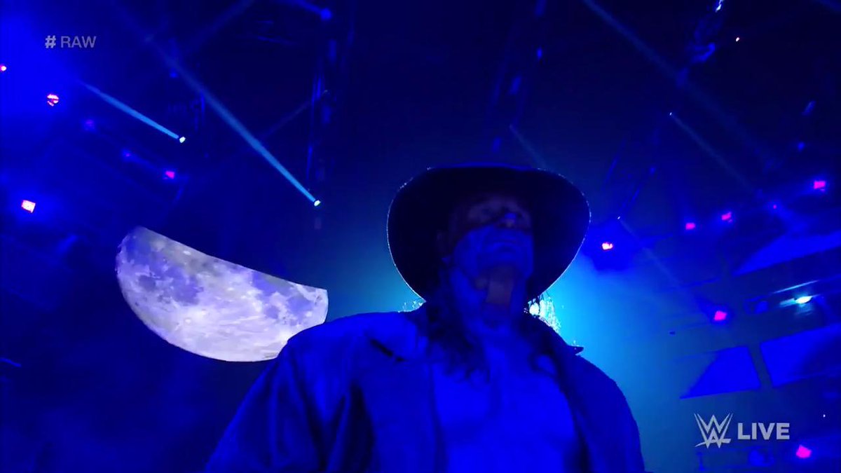 A deadman or #TheDeadman, @IAmEliasWWE? 

The #Undertaker is HERE on the #RAWAfterMania! #RAW