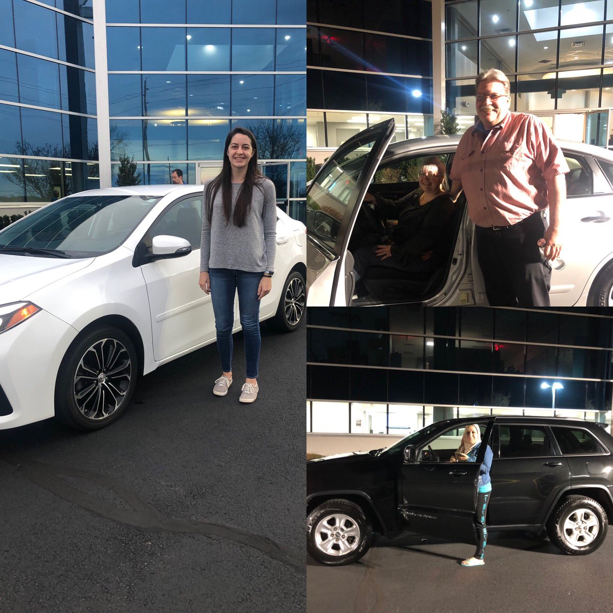 thatkiddjeff4's tweet photo. 2016 Corolla, 2016 Altima, and a 2014 Grand Cherokee. All at the perfect price for the perfect persons, congratulations on your new vehicles! Enjoy! @carsense #carsense #carsensecars #happycustomers
Jlato@carsense.com https://t.co/BWvjSLuFIJ