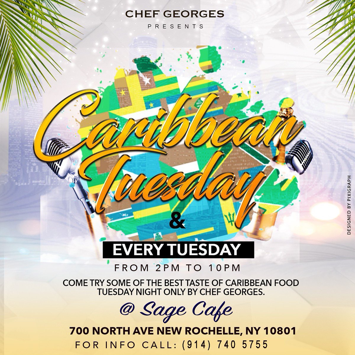 Join us for some Caribbean cuisine! Tuesdays are Caribbean Nights at Sage. 
Stop in an try one of Chef Georges delicious specialties!!
#caribbeancuisine #deliciousfood #westchestermore #westchester #westchesterfood #newrochelle #newrochelleeats #sagecafemarketmore #sage