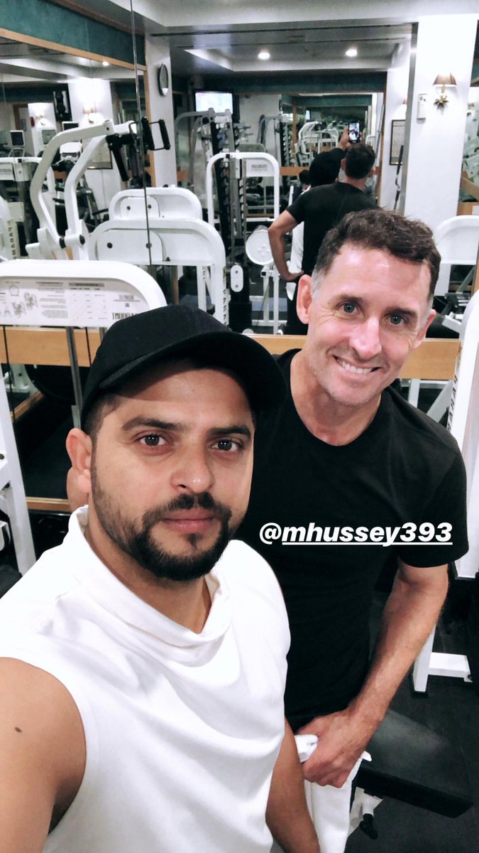 C_S_K___'s tweet photo. Good Morning Everyone 🦁💛

#SureshRaina #WhistlePodu  #YelloveAgain @ImRaina @mhussey393 @ChennaiIPL https://t.co/IDWq4XqdkC