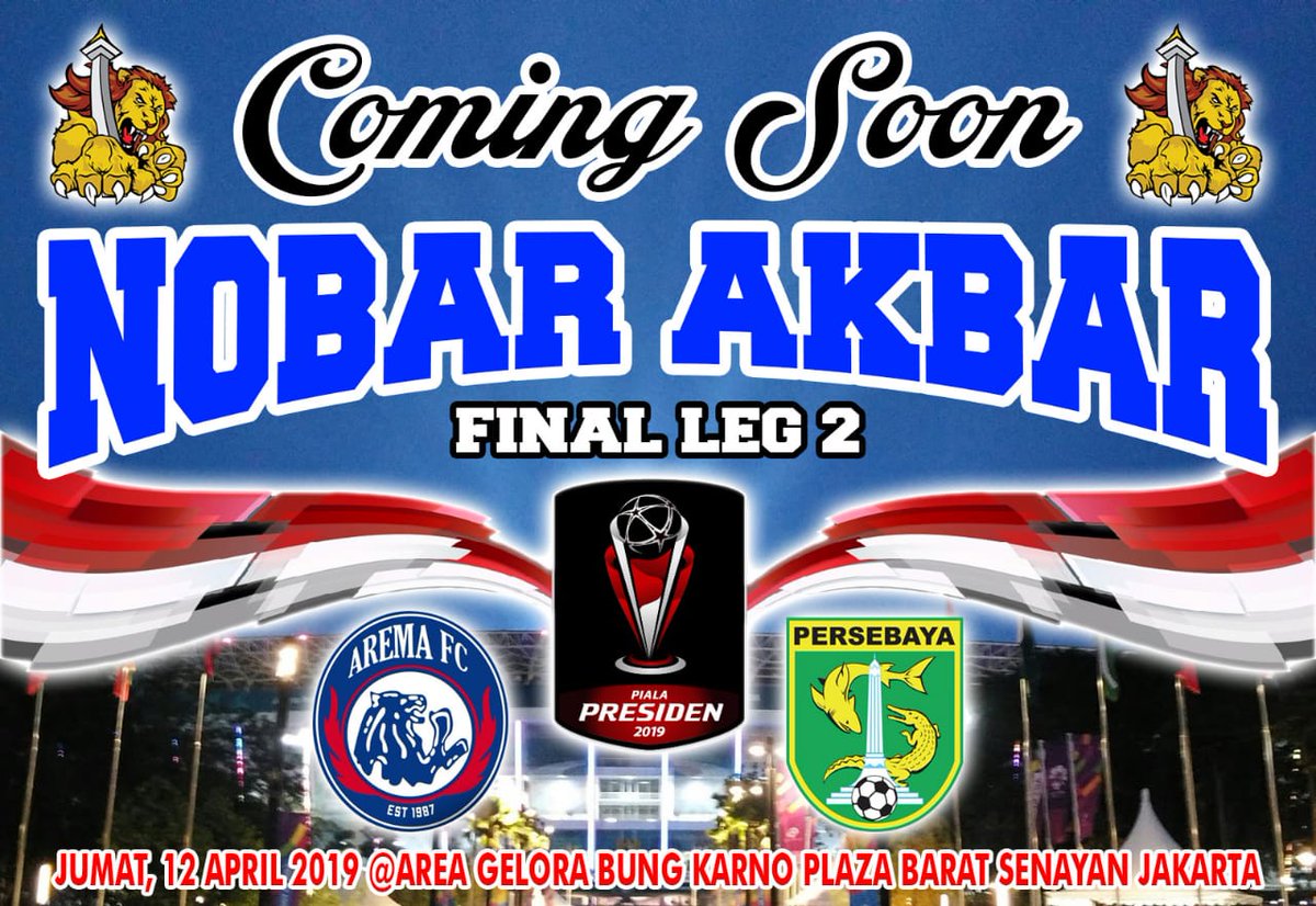 sedaljepit1's tweet photo. Plaza Barat Gelora Bung Karno/Gerbang Utama Senayan.
#Salamsatujiwa
#Forzaarema
#FinalPialaPresiden2019 https://t.co/OduL1ScAPY