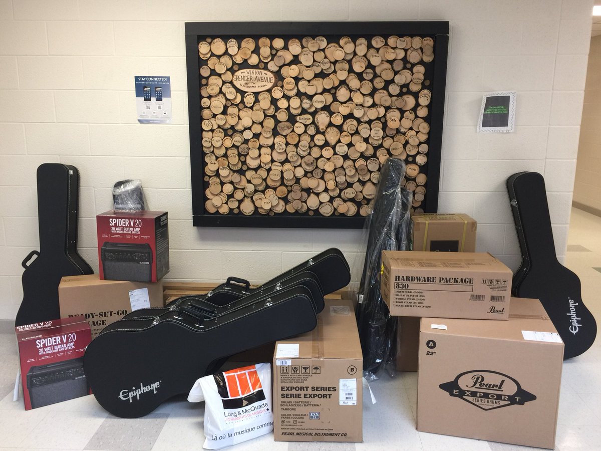 A very exciting day @SpencerAvenueES as we received our ROCK BAND equipment! Stay tuned for new learning opportunities. Many thanks to <a href="/UGDSB_SHSM/">UGDSB SHSM</a> and <a href="/AnnekeMcCabe/">Anneke McCabe</a>