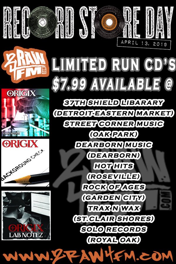 2RAW4FM's tweet image. Saturday support that independent music scene  #RecordStoreDay #origix #2raw4fm